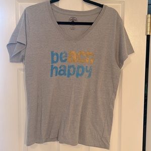 30 A Beach Happy short sleeve top large